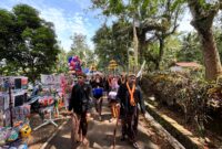 Tradisi Adat sadran Gede menjadi ritual rutin yang di gelar menjelang bulan suci Ramadhan di Desa Gumelem Kecamatan  Susukan Banjarnegara .(foto/doc)
