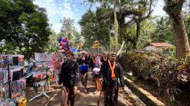 Tradisi Adat sadran Gede menjadi ritual rutin yang di gelar menjelang bulan suci Ramadhan di Desa Gumelem Kecamatan  Susukan Banjarnegara .(foto/doc)