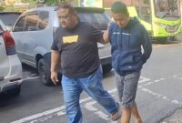 M Ilham (28), pelaku pencurian empat ekor sapi milik majikannya di Desa Bandungsari, Kecamatan Banjarharjo, Kabupaten Brebes, diamankan anggota Resmob Satreskrim Polres Brebes. Foto: Ist