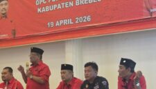 DPC PDI Perjuangan Brebes menggelar fit and proper test daring bagi 200 calon Ketua PAC dari 17 kecamatan, Ahad, (19/4/2026). Foto: kiriman warga