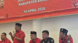 DPC PDI Perjuangan Brebes menggelar fit and proper test daring bagi 200 calon Ketua PAC dari 17 kecamatan, Ahad, (19/4/2026). Foto: kiriman warga