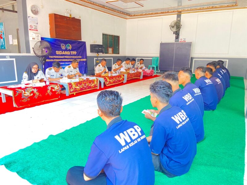 Sidang TPP Warga binaan Lapas Brebes pada Selasa (14/4). Foto: Ist