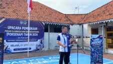Kalapas Brebes Gowim Mahali membuka kegiatan PORSENAP dalam rangka HBP ke-62 di Lapangan Blok Hunian Lapas Brebes, Selasa (7/4/2026). Foto: doc Humas