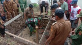 Peletakan batu pertama pembangunan jembatan garuda pada Selasa (31/3). Foto:ist
