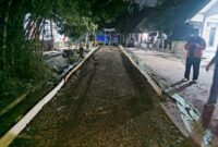Pembangunan jalan betonisasi kp. Cibogo RT 01/04 Desa Pasanggrahan Kecamatan Solear