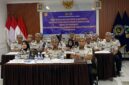 Kalapas Brebes Mudo Mulyanto bersama jajaran pegawai ikuti desk evaluasi TPI via daring. Foto: lensabumi/ist