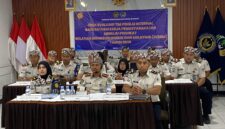 Kalapas Brebes Mudo Mulyanto bersama jajaran pegawai ikuti desk evaluasi TPI via daring. Foto: lensabumi/ist