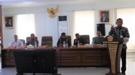 Rakor antisipasi kemarau ekstrim di aula KPT, Kamis (30/4). Foto: lensabumi/ist