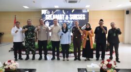 Bupati Paramitha Widya Kusuma menghadiri acara pisah sambut Kejari Brebes. Foto: ist