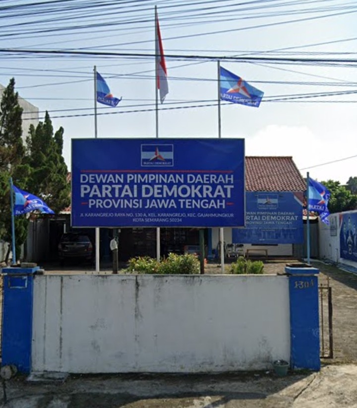 Suasana kantor DPD Partai Demokrat Jawa Tengah. Foto: Istimewa