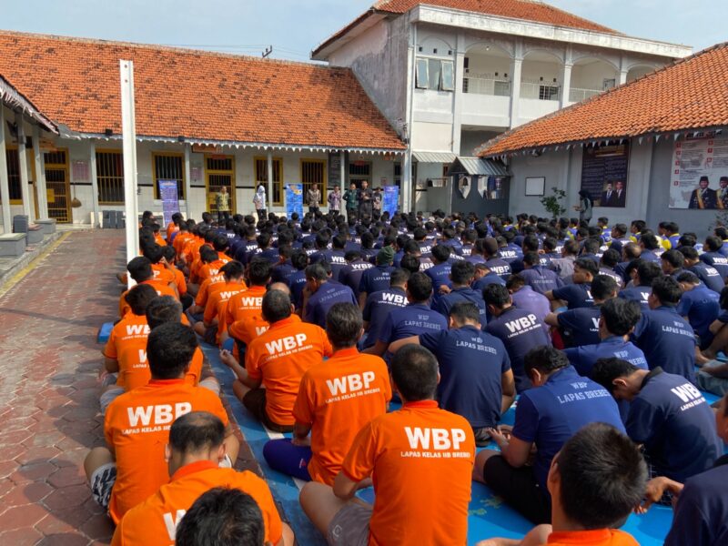 Kalapas Mudo Mulyanto memberikan arahan kepada Warga Binaan. Foto: dok humas