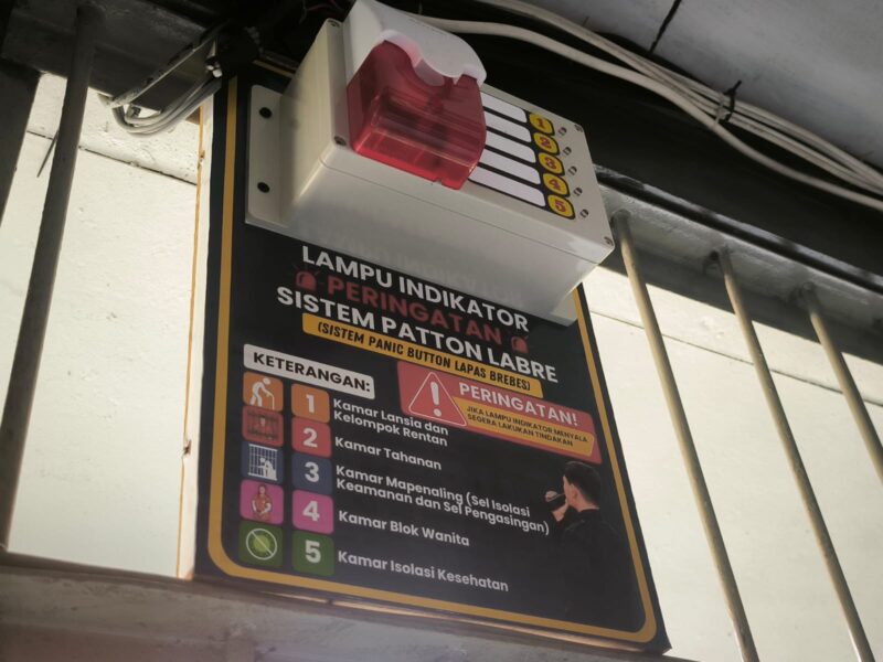 Sistem panic button dalam Inovasi PATTON LABRE sebagai upaya mempercepat respons penanganan kondisi darurat kesehatan Warga Binaan Pemasyarakatan, Kamis (18/6).Foto: ist

 
