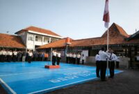 Upacara hari lahir Pancasila di Lapas Brebes berlangsung khidmat. Foto: ist
