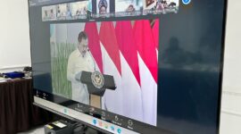 Lapas Brebes mengikuti FGD Nasional tentang pemanfaatan lahan idle untuk mendukung ketahanan pangan yang digelar Kementerian Imigrasi dan Pemasyarakatan secara virtual. Foto: ist
