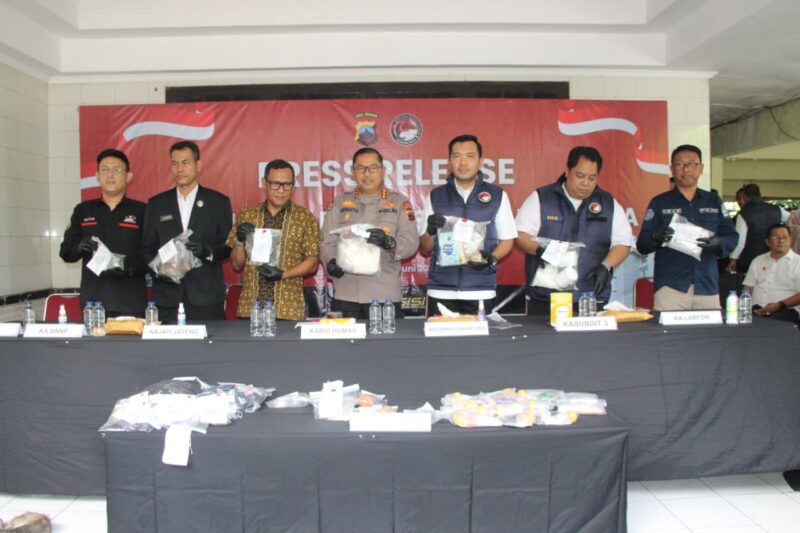 Polda Jateng ungkap peredaran narkotika. Foto: ist