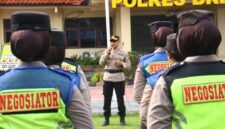 Antisipasi Dinamika Kamtibmas, Polres Brebes Gelar Latihan Intensif Kompi Negosiator. Foto: ist