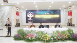 Polda Jawa Tengah menggelar Latihan Peningkatan Kemampuan (Latkatpuan) Fungsi Humas Tahun Anggaran 2026. Kegiatan yang mengusung tema “Creative Digital Vibes: Strategi Konten dan Pengelolaan Media Sosial Masa Kini” tersebut berlangsung di Gedung Borobudur Mapolda Jateng pada Jumat (12/6/2026) pagi. Foto: ist