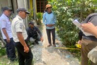Petugas Lapas Brebes bersama Pegawai Pemkab melaksanakan penataan batas dan pengukuran tanah aset Barang Milik Negara (BMN). Foto: dok Humas