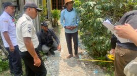 Petugas Lapas Brebes bersama Pegawai Pemkab melaksanakan penataan batas dan pengukuran tanah aset Barang Milik Negara (BMN). Foto: dok Humas