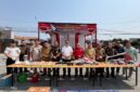 Petugas Lapas Brebes menghadiri pemusnahan barang bukti di Kejari Brebes, Selasa (6/10/2026). Foto: dok humas/lensabumi